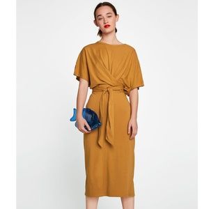 Mustard jersey dress Clearance